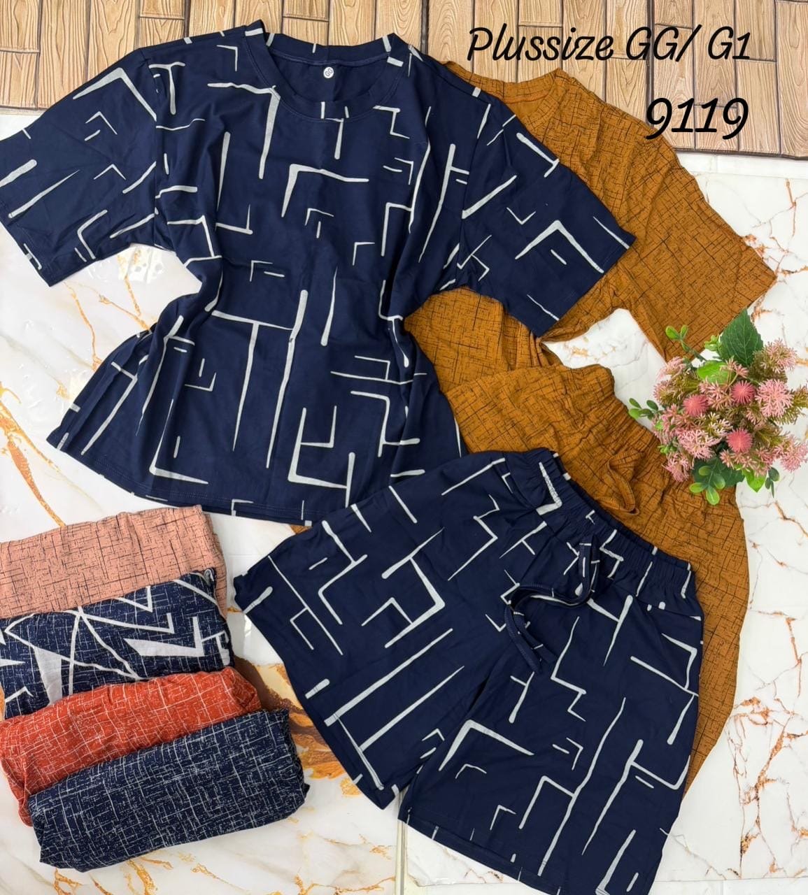 Conjunto Pluszise Remera/Short 9119