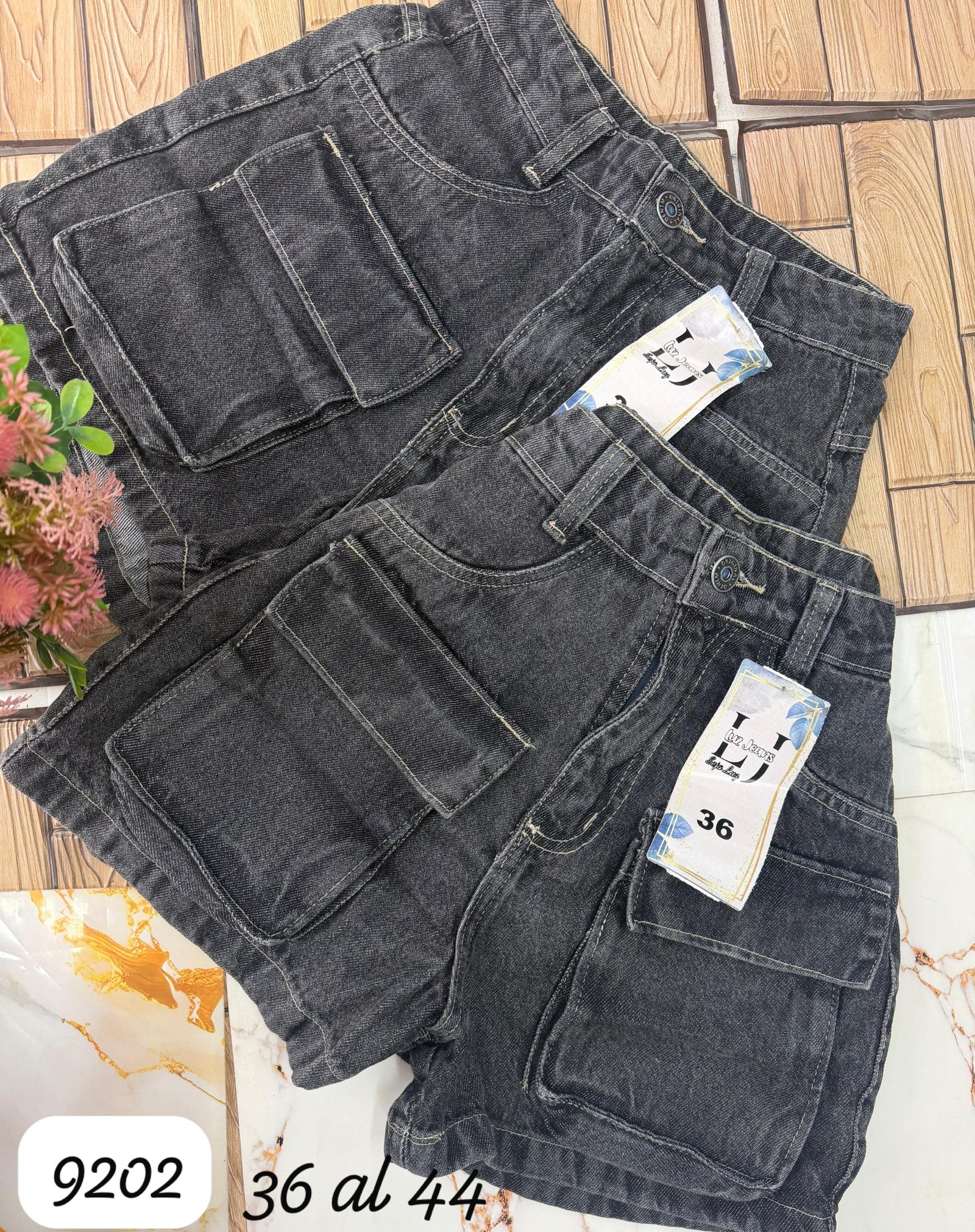 Short Jeans Cargo Nevado Luz Jeans 9202