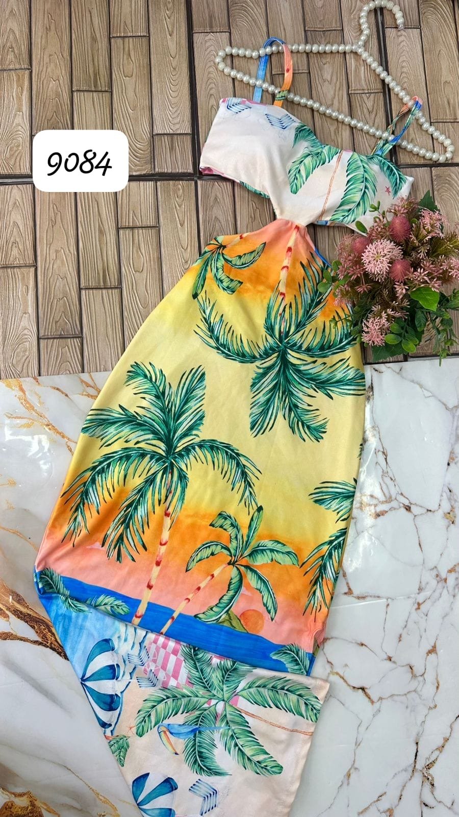 Vestido Largo Camboriu Con Tiras Se Ata Atras 9084