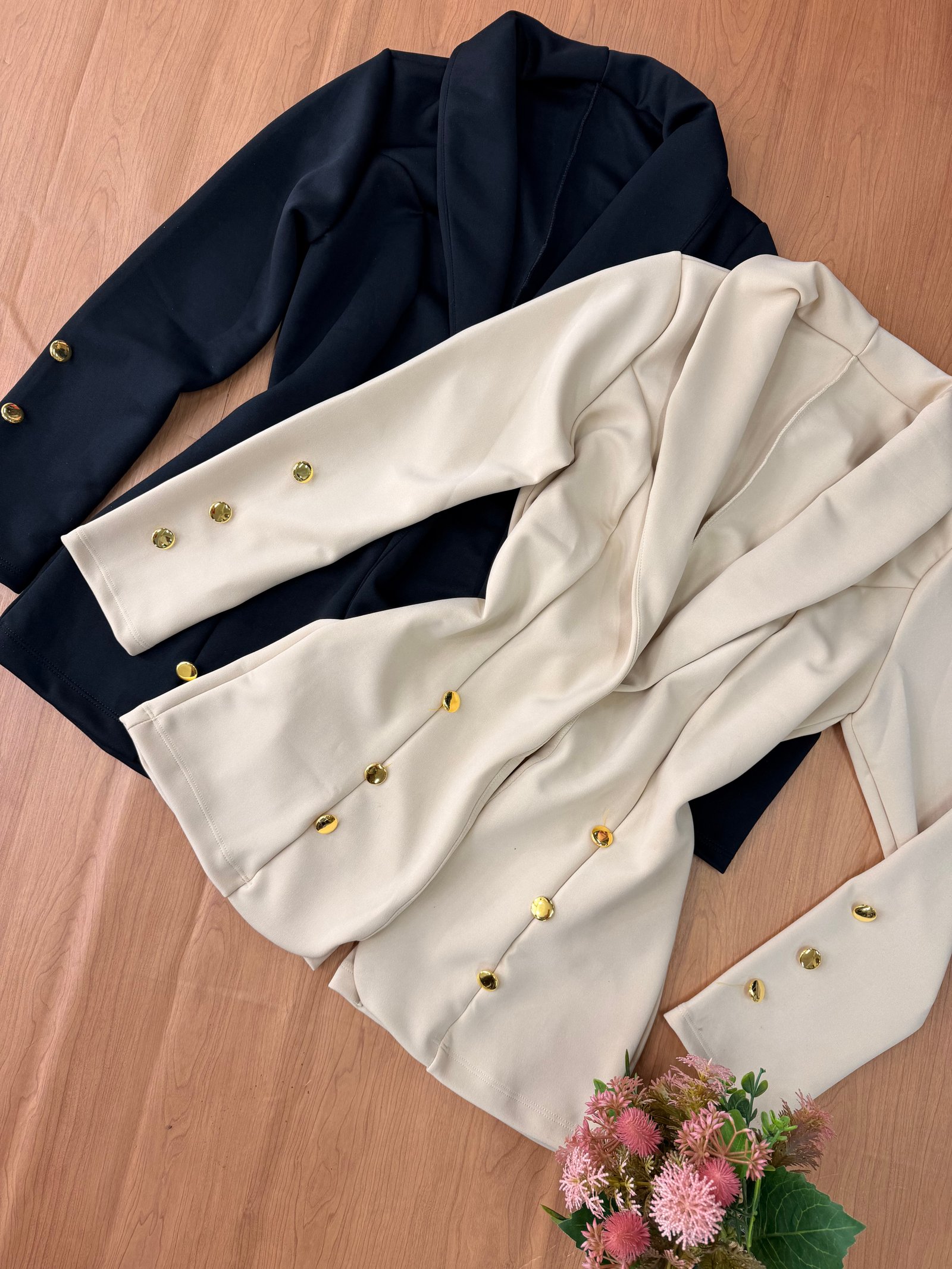 Blazer Neoprene Con Boton Dorado 7809