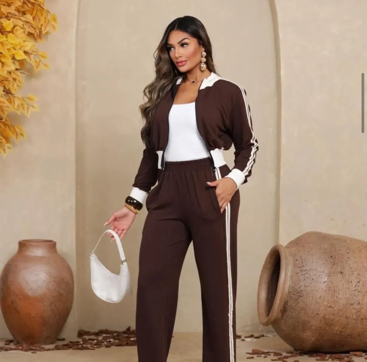 CONJUNTO MOLETON CON ZIPER/PANTALONA 9298